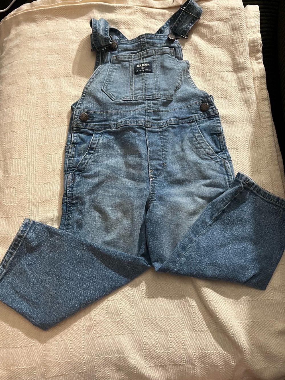 OshKosh B'gosh Light Blue Denim Relaxed Fit Overalls